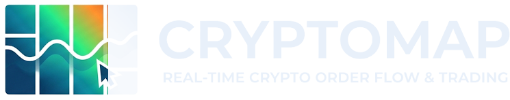CryptoMap — real-time crypto order flow & trading